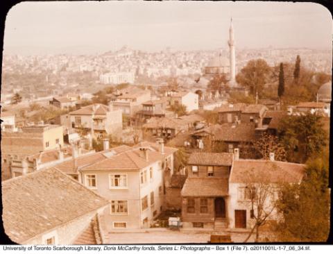 Istanbul skyline with a mosque