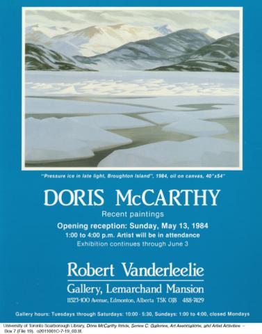 Doris McCarthy: Recent paintings