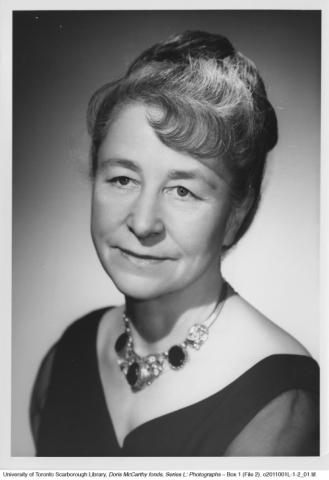 Portrait of Doris McCarthy for first woman president of Ontario Society of Artists