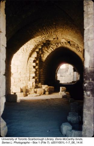Inside Byblos castle at Byblos archaeological site