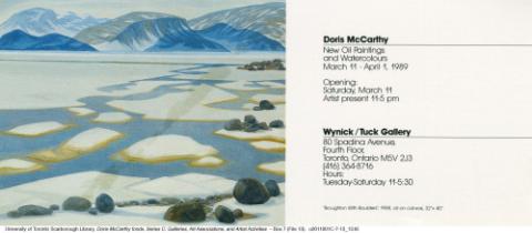 Doris McCarthy: New Oil Paintings and Watercolours