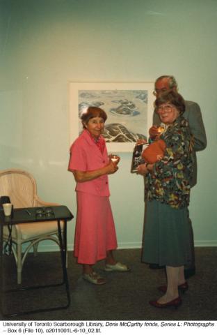 Doris McCarthy at a reception
