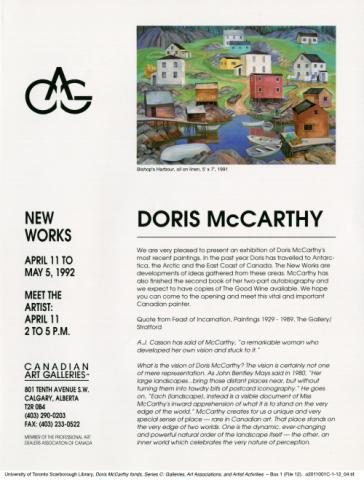 Doris McCarthy: New Works