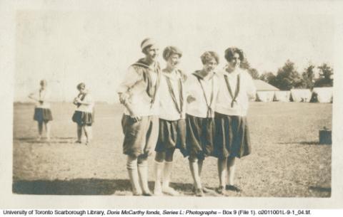 Four girls at camp