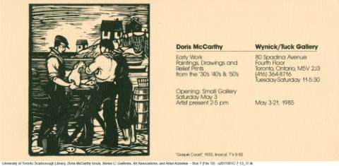 Doris McCarthy Early Work: Paintings, Drawings and Relief Prints from the '30s '40s & '50s