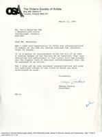 Congratulatory letter from George Backus